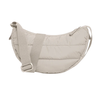 Moon Bag Small Puffer Monochrome Scallop