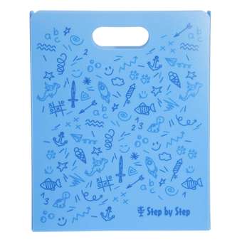 Heftbox mit Tragegriff Blau