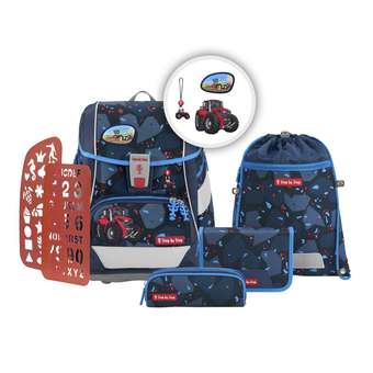 2in1 Plus Schulrucksack-Set 6tlg. Tractor Freddy
