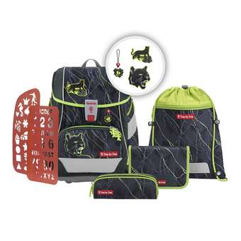 2in1 Plus Schulrucksack-Set 6tlg. Danger Cat Chiko