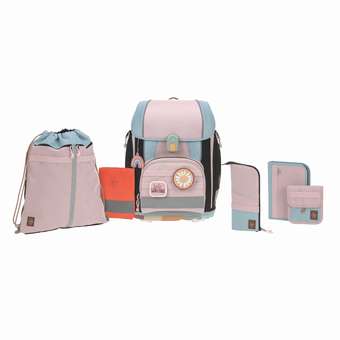 Boxy Unique Schulranzen-Set 7-tlg. Rose/Blue/Black