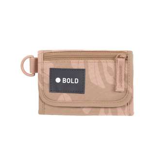 Bold School Wallet Leaves Caramel