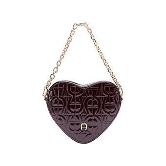 Heart Pouch Lacca Port Red