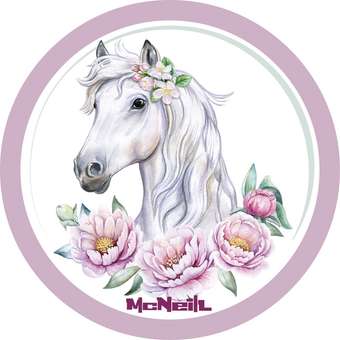 McAddys zu Schulranzen Pferd: Weiß-Blumen