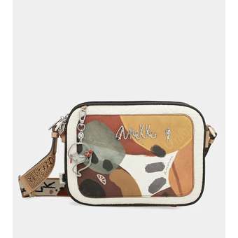 Alma Crossbody-Bag Weiß/Braun