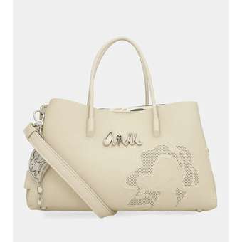 Alma Riemenhandtasche Hellbeige