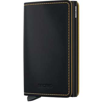 Slimwallet Matte Black & Ochre