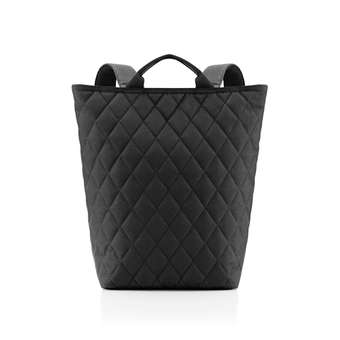Shopper Backpack Rhombus Black