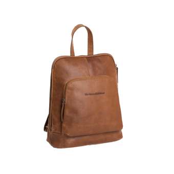 Naomi Cognac Lederrucksack