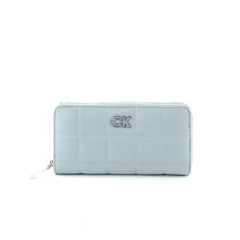 CK Re-Lock Gestepptes Portemonnaie Pearl Blue