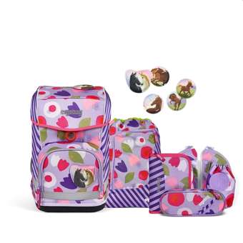 Cubo Light Schulrucksack Set 6tlg. Blütenzaubär