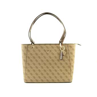 Noelle Shopper Latte Logo/Brown