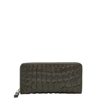 Gigi L Waxy Croco Nori Green