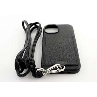 Hilla iPhone 15 Case Small Pebble Schwarz