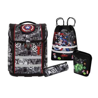 PERFECTO Schulranzen-Set 5tlg. Marvel Avengers