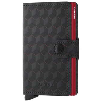 Miniwallet Optical black-red