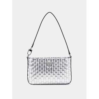 Twiller Metallic Mini-Schultertasche Silber