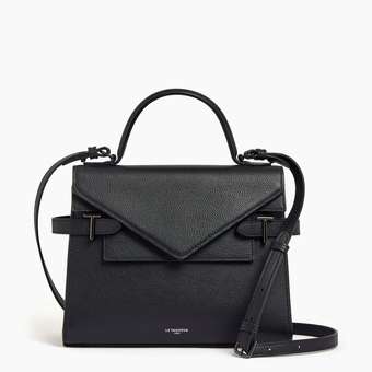 Emilie M Grained Leather Double Flap