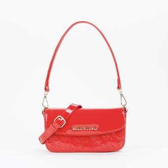 Geranium Überschlagtasche Rosso