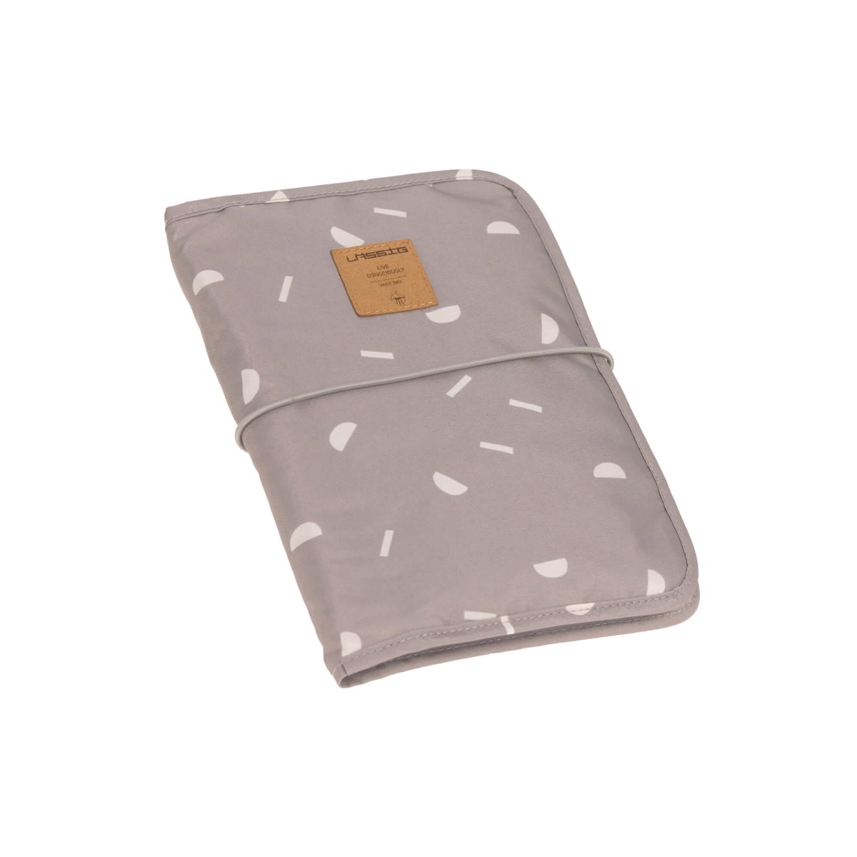 LÄSSIG Changing Pouch Blocks Taupe