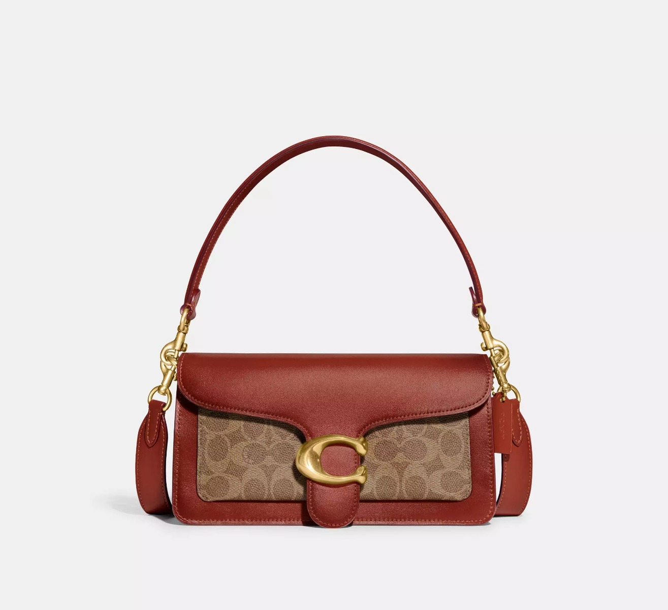 COACH Tabby Schultertasche Tan Rust