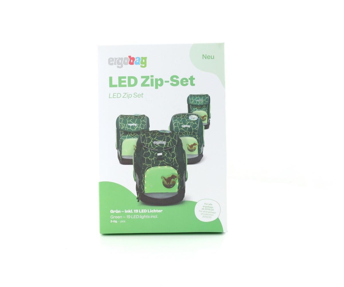 ergobag LED Zip-Set 3-tlg Grün ab 2019/20